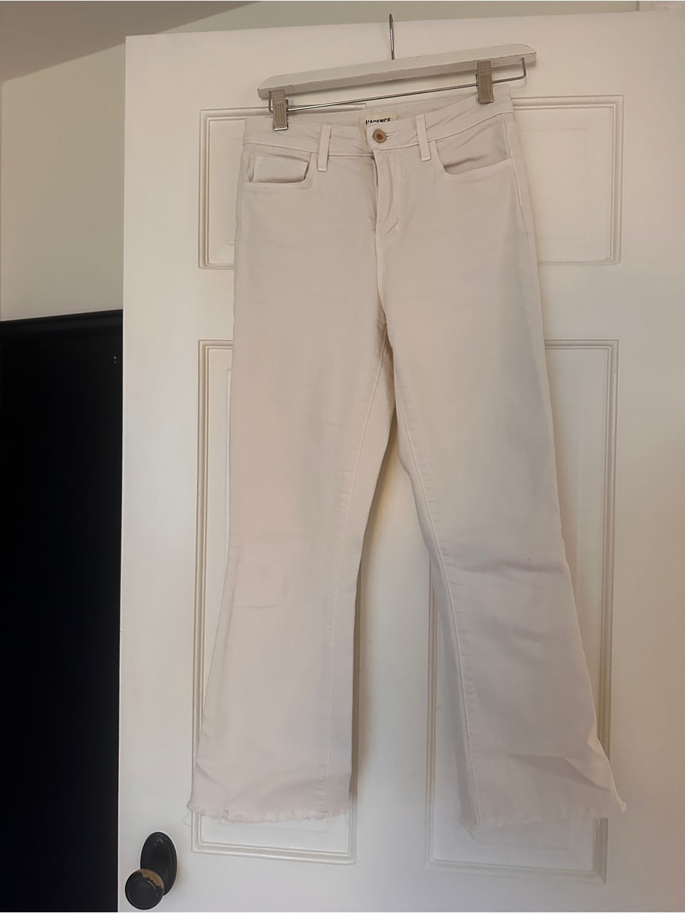 L’Agence Kendra Crop in Vintage White